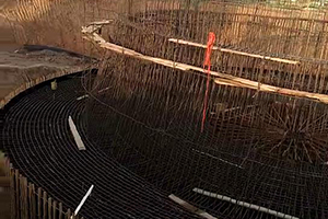哈尔滨砼烟囱新建施工现场